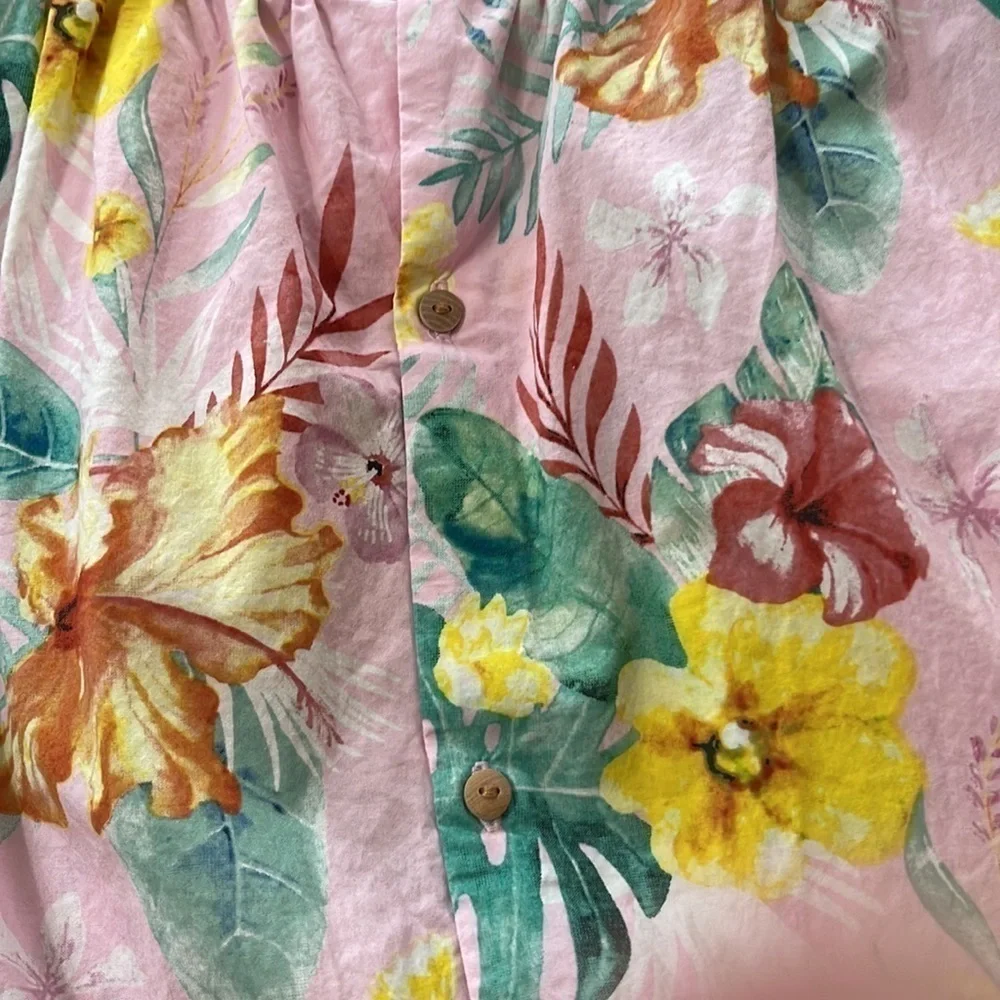 Zara Babygirl Collection 100 cotton Short Sleeve Pink Floral Dress. P/15…